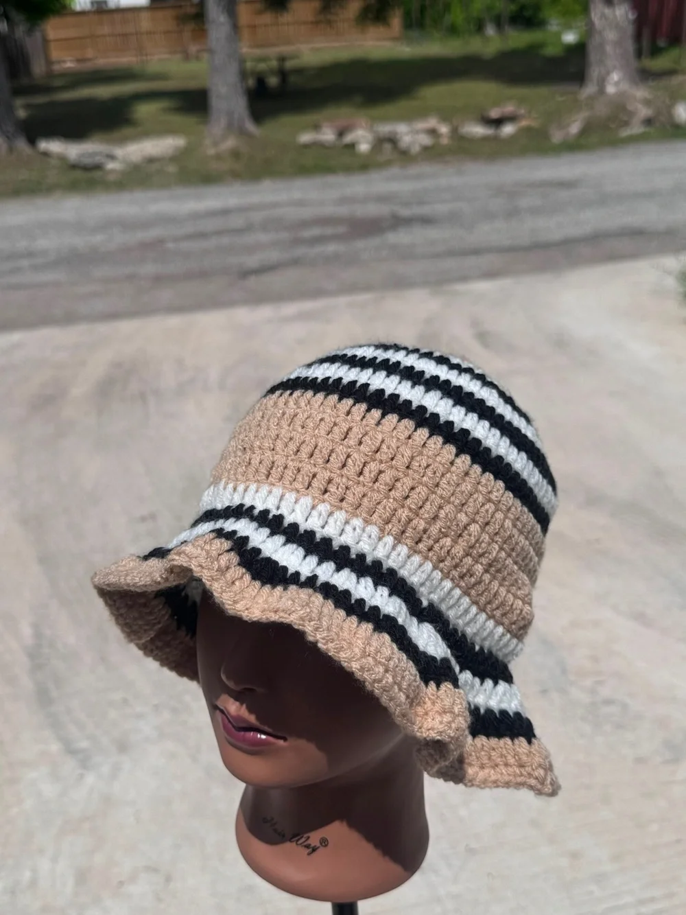 Handmade Crochet Ruffle Hat